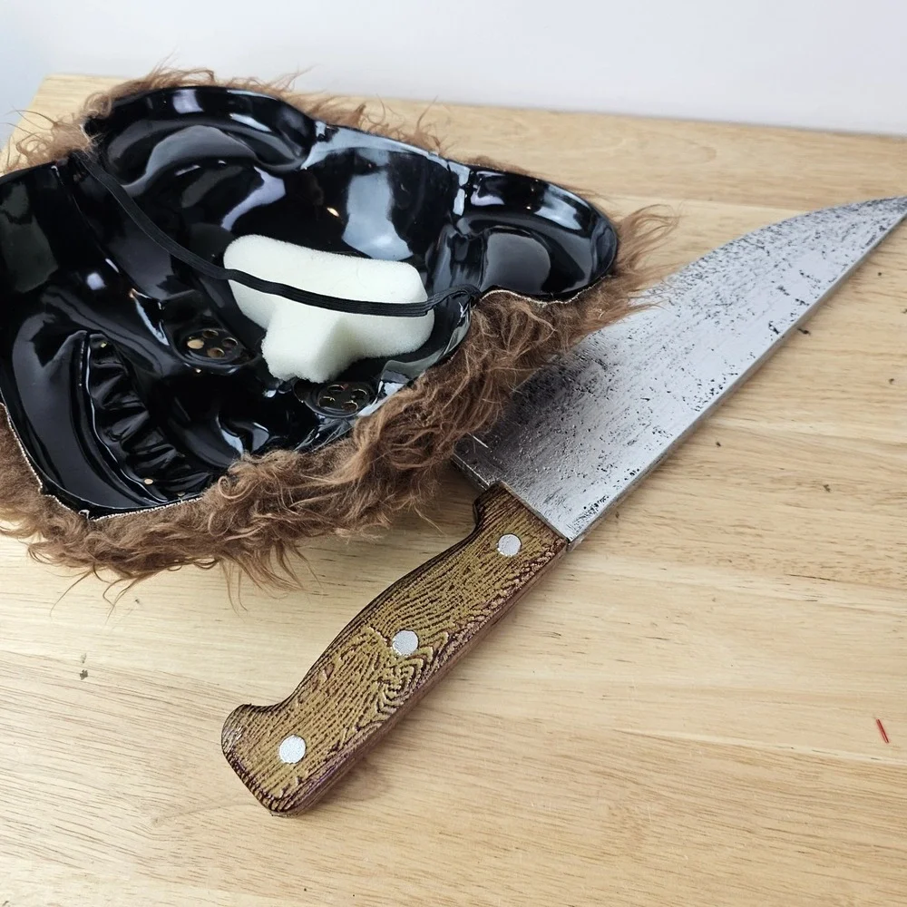 Five Nights at Freddy's‎ | Furry Halloween Freddy Fazbear Mask & Fake Knife